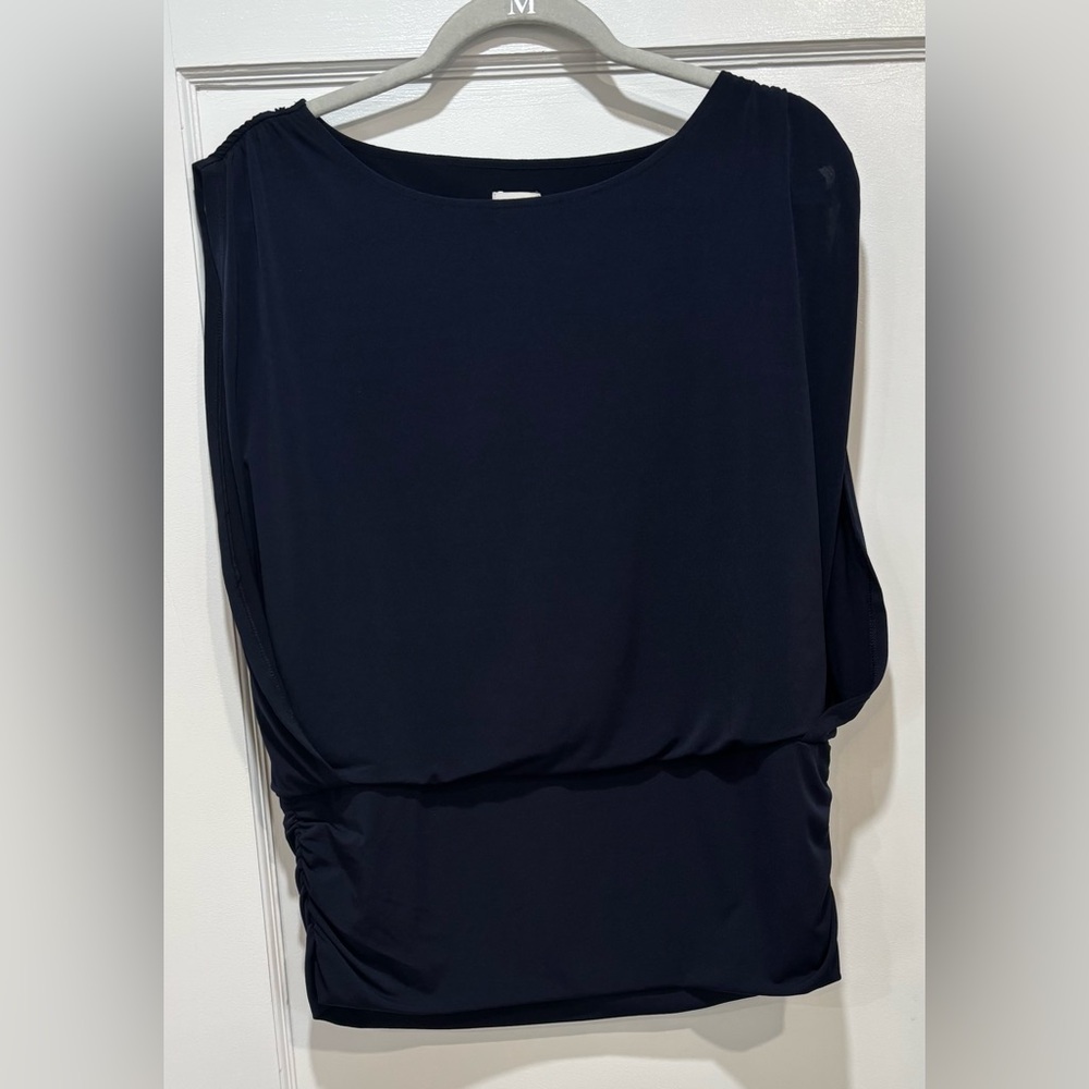Navy blue multi layer Chico’s top